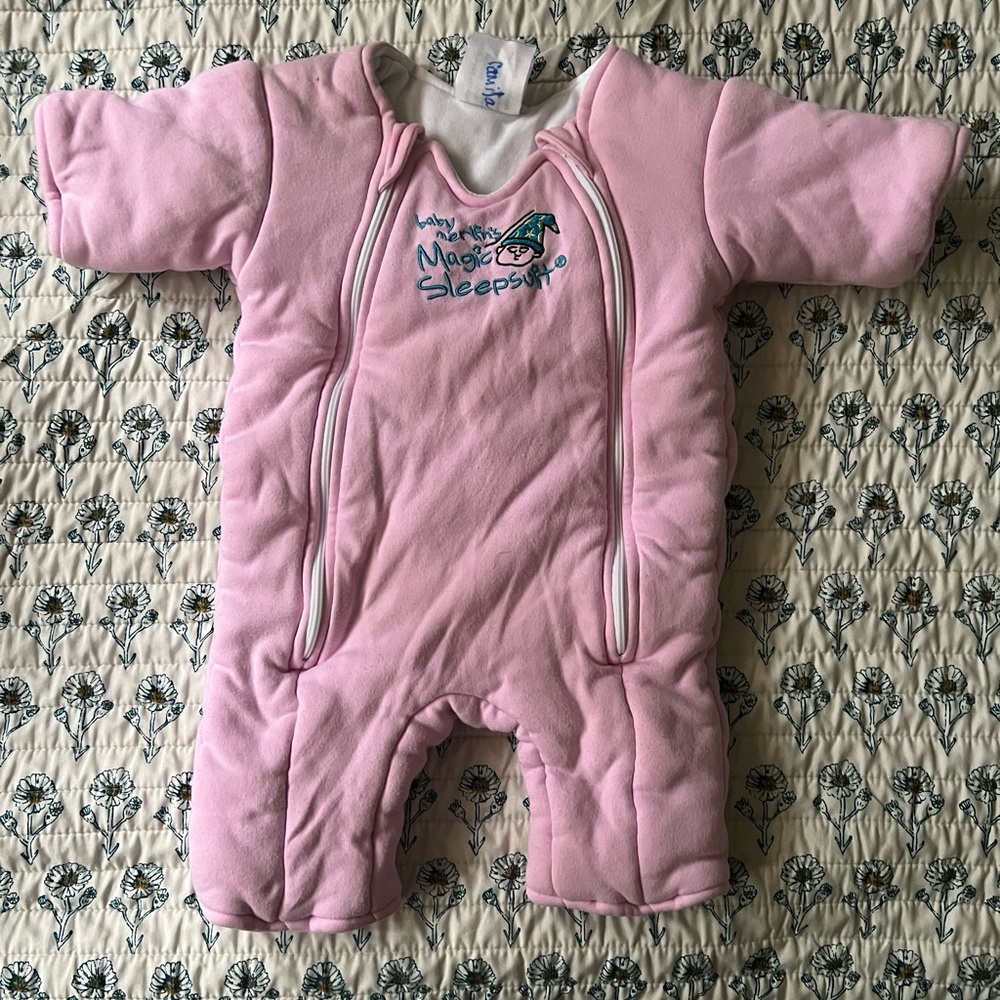 Baby Merlin’s Magic Sleepsuit in Pink